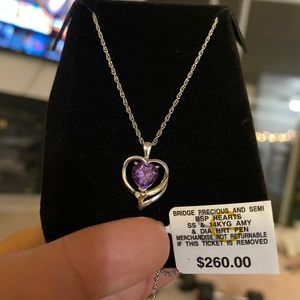 Amethyst and diamond Necklace